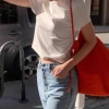 Pure cotton off-the-shoulder embroidered short-sleeved T-shirt for women, 2025 summer solid color casual style, Han Dongdaemun base layer ha*g details Picture